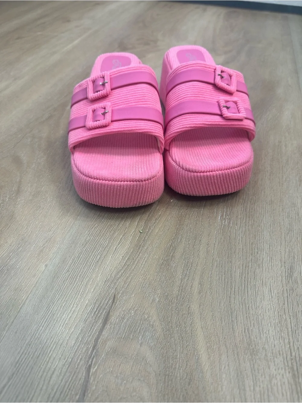 Fashion Pink Platform Slide Sandals for Women